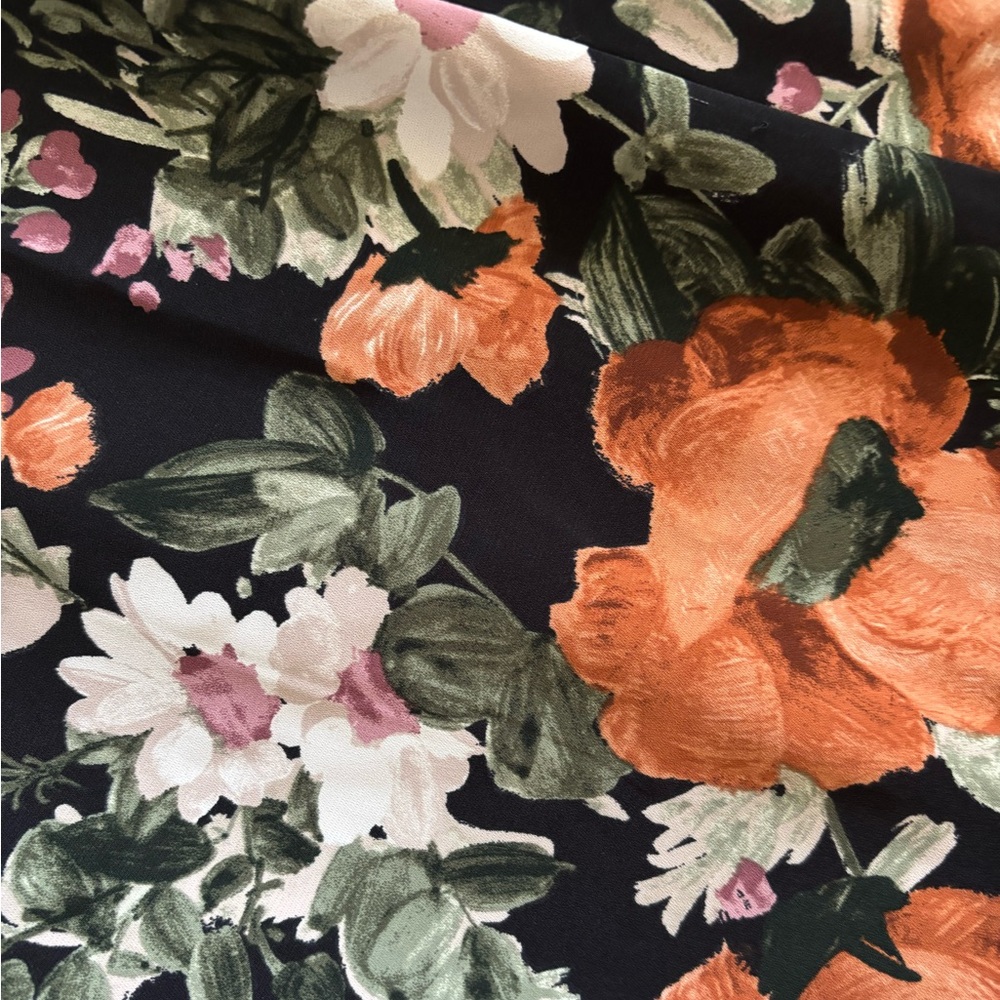 Abercrombie & Fitch floral tiered ruffle maxi dress size M - Picture 3 of 16